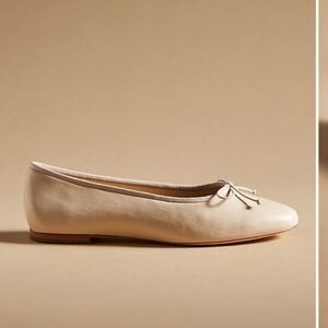 Anthropologie Maeve The Sabina Cream Ballet Flats Size 10 NWT in‎ packaging